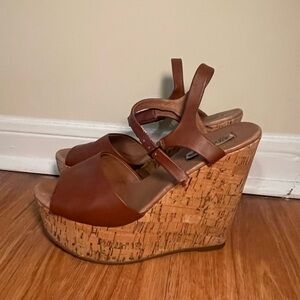 Steve Madden Cork Wedge Heels